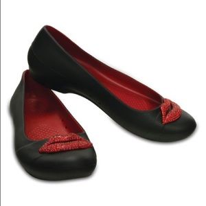 Black & Pepper Gianna Red Lips Flat - Women Size 8.